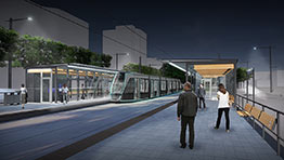 Station tramway, concept A