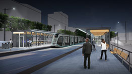 Station tramway, concept B