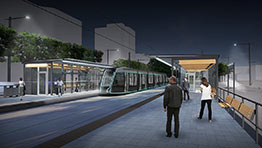 Station tramway, concept C